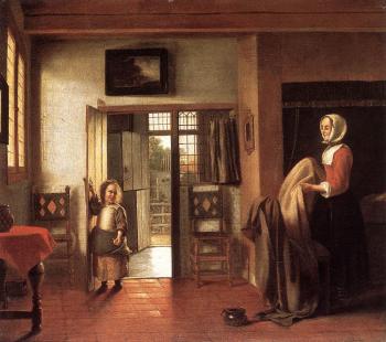 Pieter De Hooch : The Bedroom